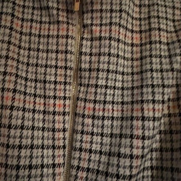 NWT Calvin Klein Herringbone Check Print Ponte Short Sleeve Shirt Dress Size 8 - Picture 5 of 5